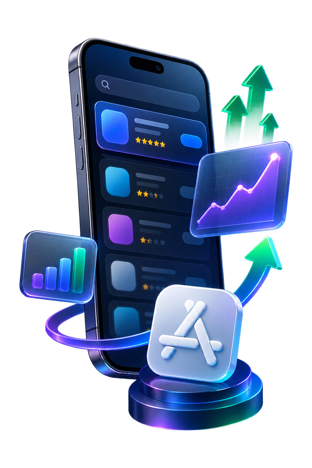 App Store sıralama analizi görseli